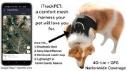 Mini Wearable Cat Tracker GPS Waterproof Rechargeable GSM Pet Locator Size:S